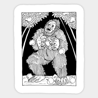 Apple Devil Bigfoot Sticker